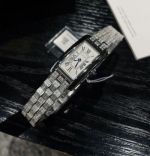 Cartier Tank 316L Steel 19*35MM Imported Swiss Movement Silver Bezel Watch